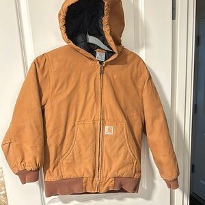Carhartt Jacket, kids 10/12, with Hood. Great condition!!!